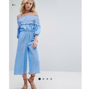 Asos Off the Shoulder Jumpsuit
